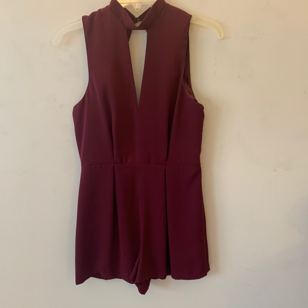 Maroon Romper